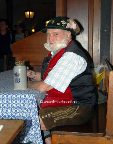 Germany, Lederhosen Man, Munich, Germany, 16x20 print