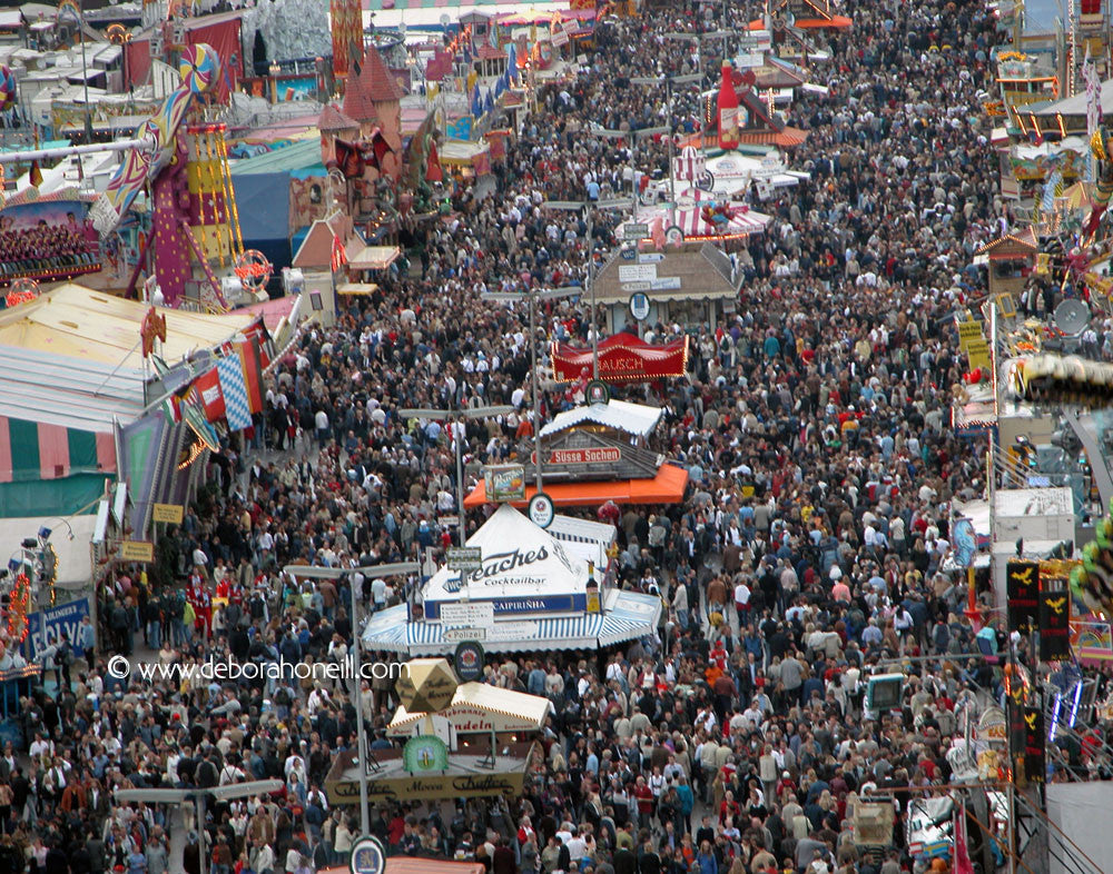 Germany, Oktoberfest from Ferris Wheel, 16x20 print