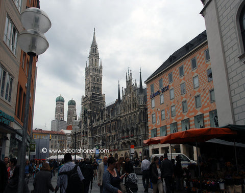 Germany, Glimpse of the Glockenspiel, Munich, 16x20 print