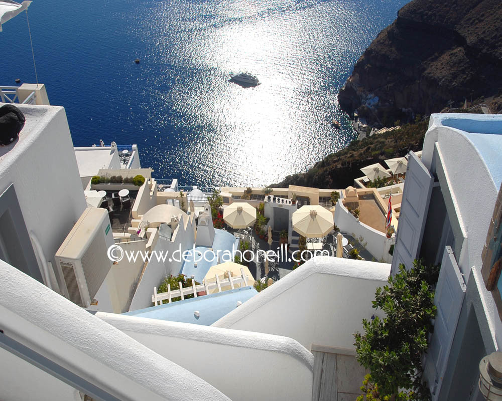 Greece Down To The Santorini Sea, 16x20 print