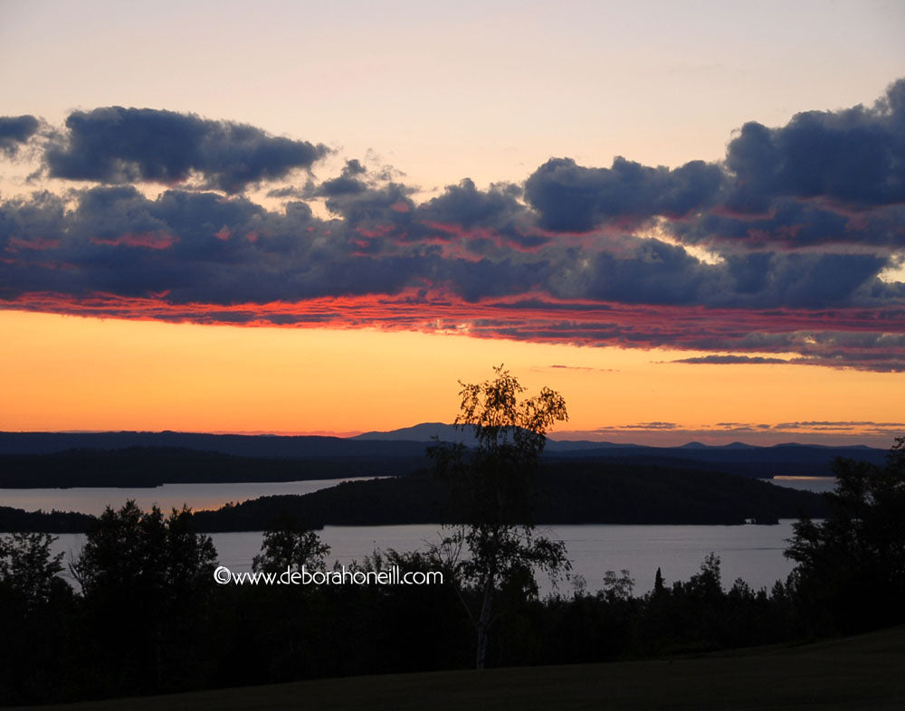 Northeast, Layered Sunset, Mooshead Lake, ME, 16x20 print