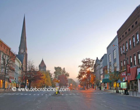 Northampton MA, Downtown Dawn,16x20 print