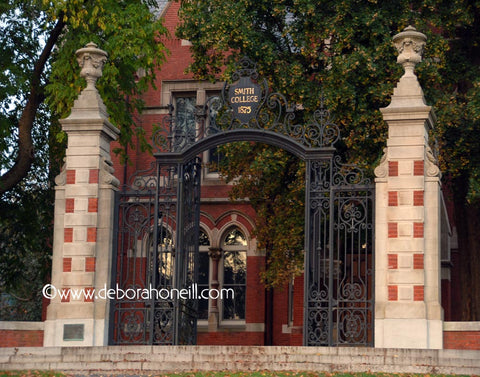 Northampton MA, Smith College Old Gates, Northampton,16x20 print