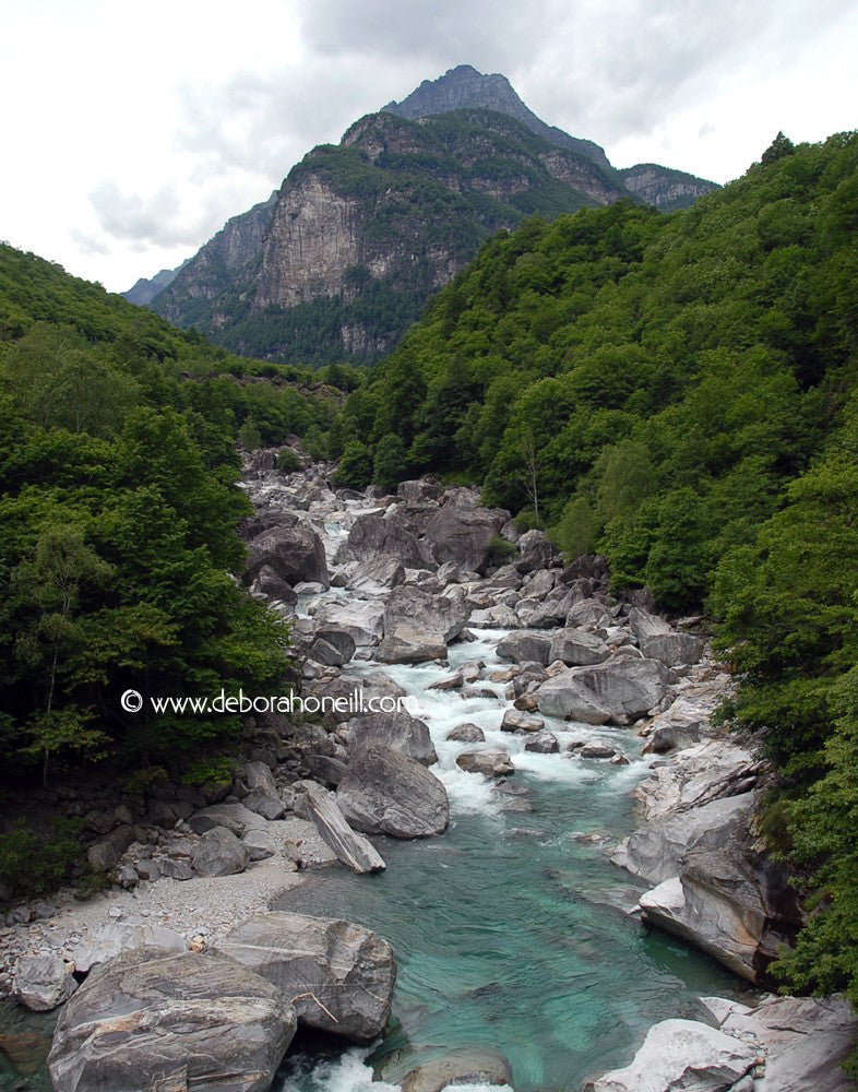 Switzerland, Verzasca Valley Gorge, 16x20 print