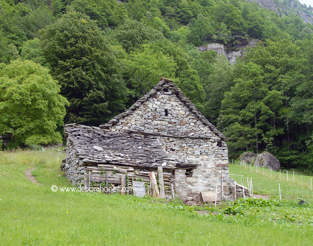 Switzerland, Stone Hut, Brunni, 16x20 print