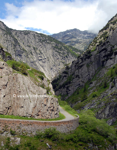 Switzerland, Gotthard Pass Curve, 16x20 print