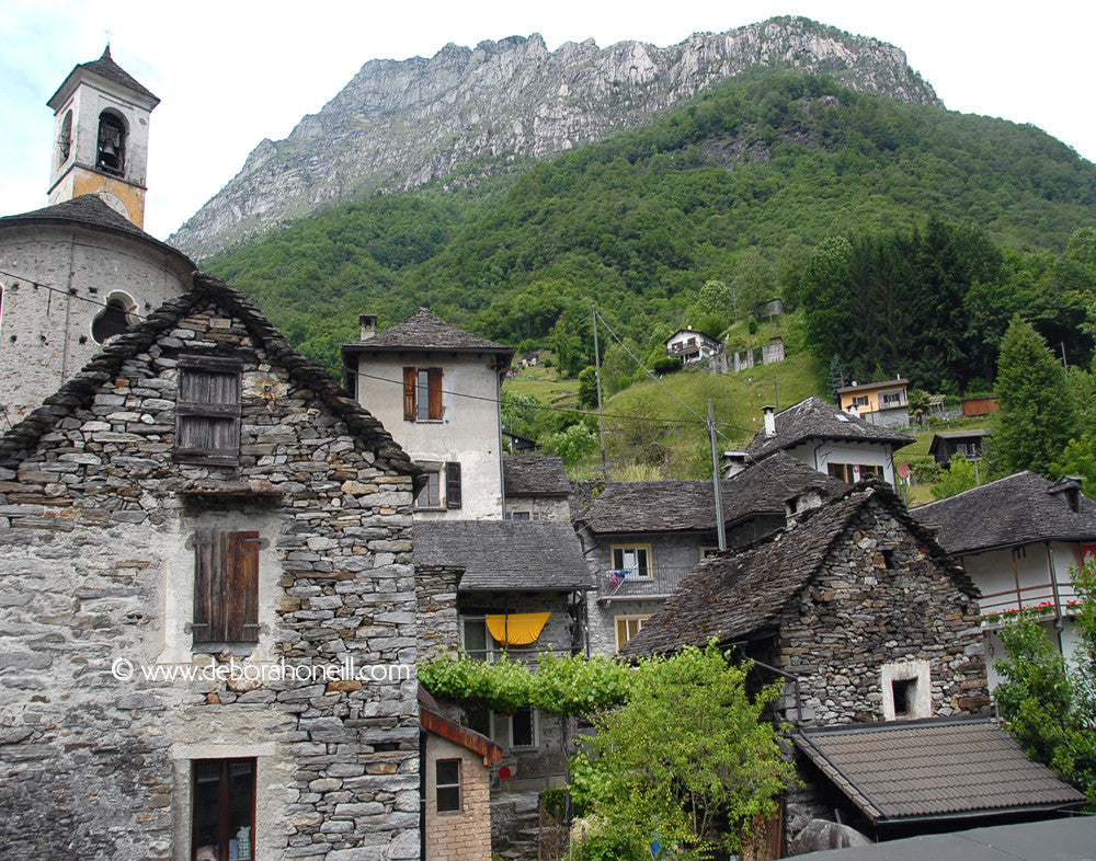 Switzerland, Stone Village, Brunni, 16x20 print