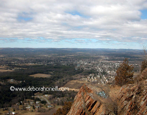 Northampton MA Area, Mt. Tom View, Holyoke, MA,16x20 print