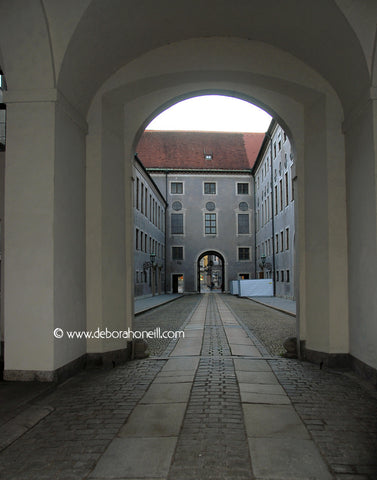 Germany, Historic Walkway, Munich, 16x20 print