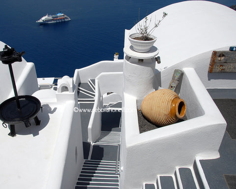 Greece Santorini Cruise Overview, 16x20 print