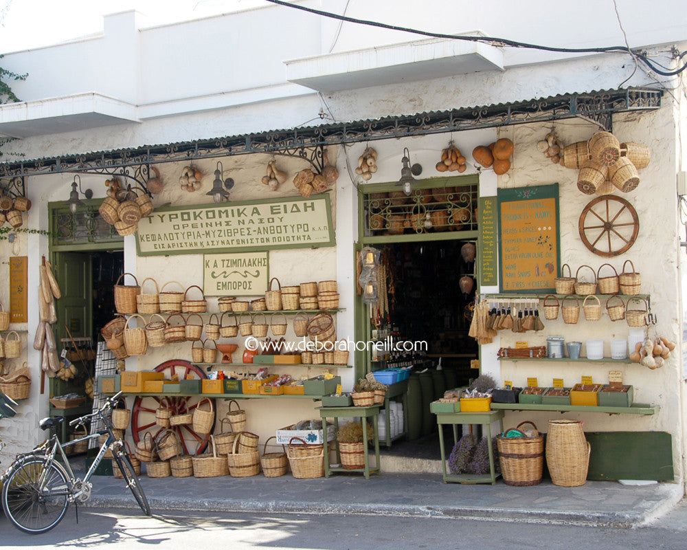 Greece, Naxos Island Market, 16x20 print