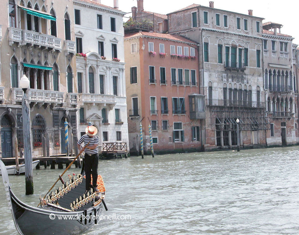 Italy, Gondolier, Venice, 16x20 print